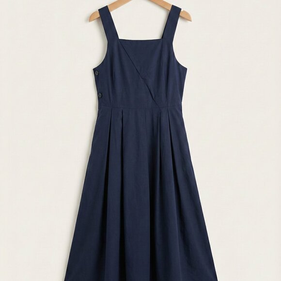 Elegant Navy Blue Dress - Picture 1 of 5